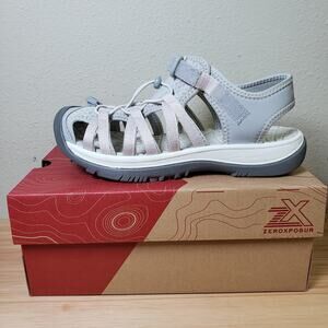 ZeroXposure Women's Size 7.5 Playa Sandals Light Gray Hiking Camping Gorpcore